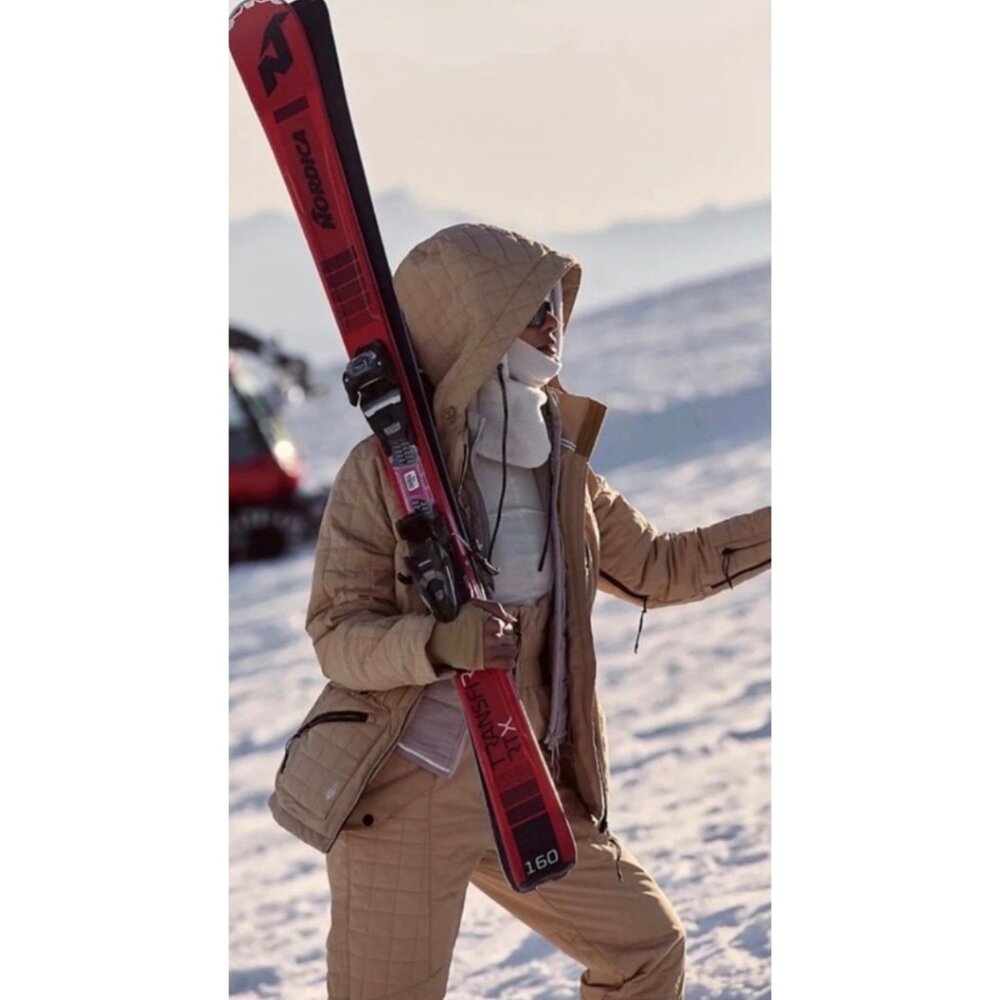 FP Movement All Prepped Ski Jacket in Almond Oil NWT Size Small Winter Outdoors